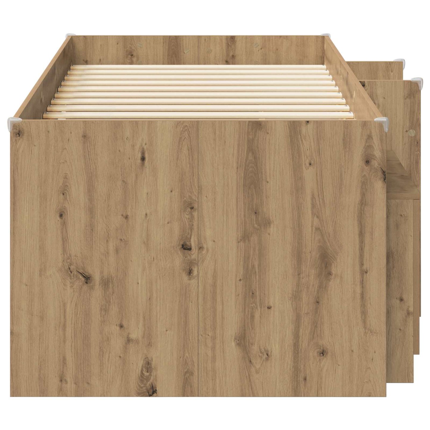 Loft Seng Ramme med Skap 3 stk. Artisan eik Konstruert tre