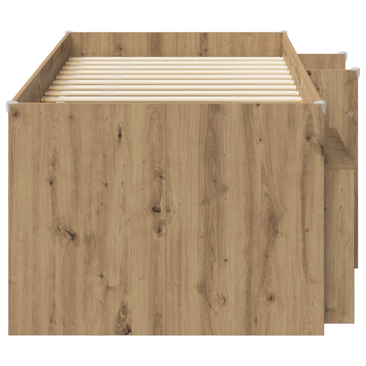 Loft Seng Ramme med Skap 3 stk. Artisan eik Konstruert tre