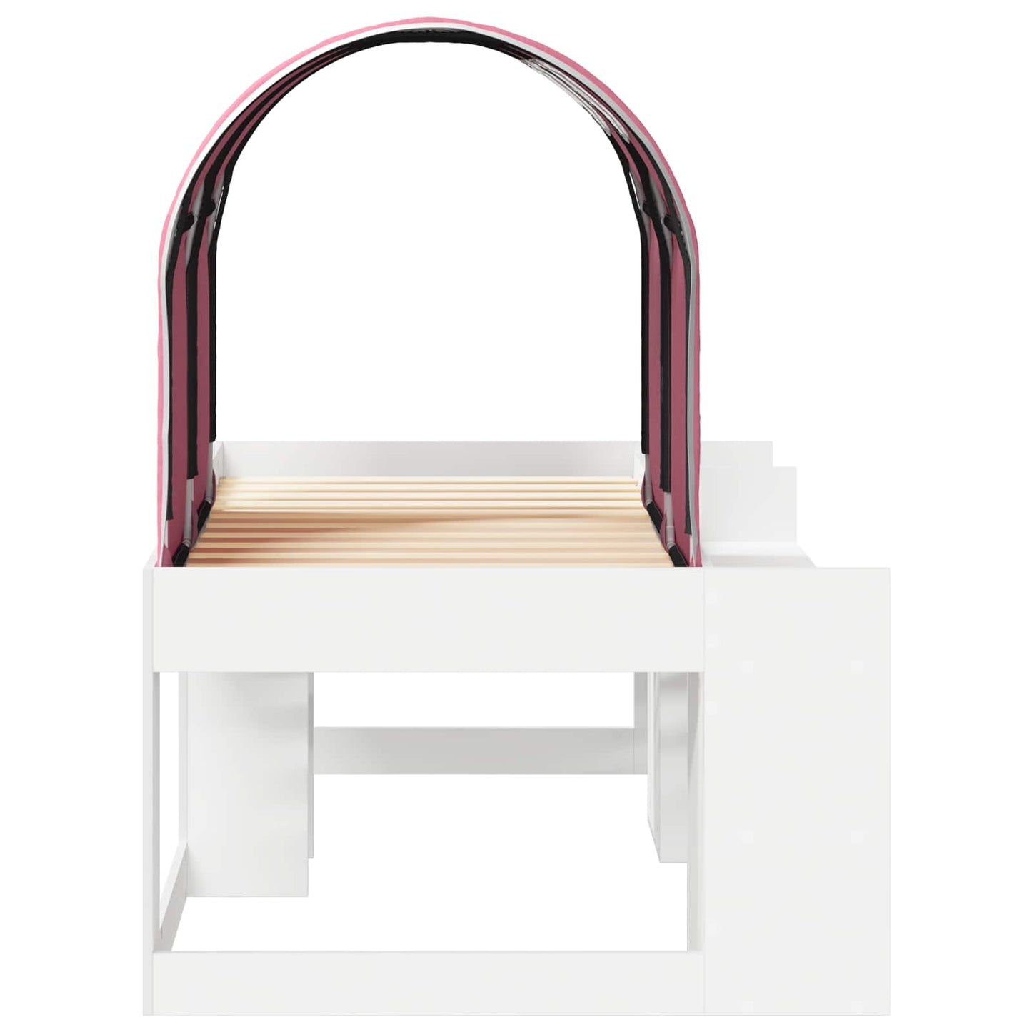 Seng med tunnel 4 pcs Hvit og rosa Konstruert tre