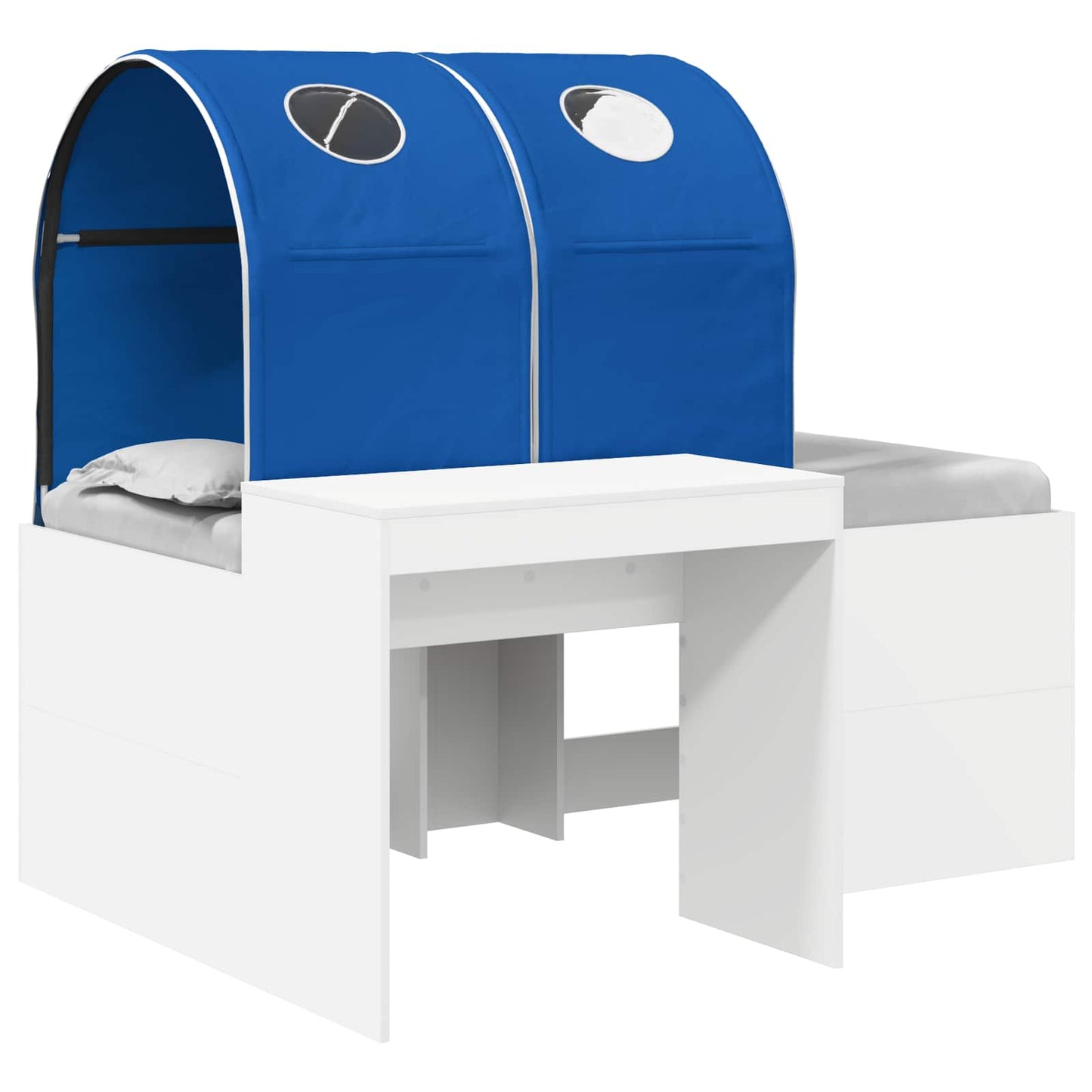 Seng med tunnel 4 pcs Artisian Eik og Blå Konstruert tre