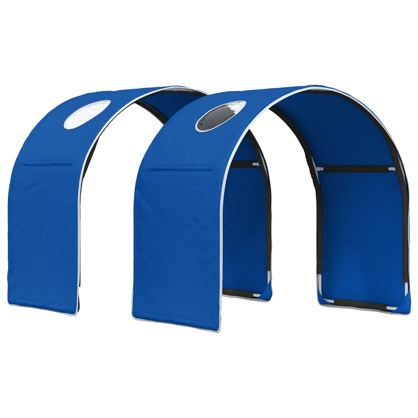 Seng med tunnel 4 pcs Artisian Eik og Blå Konstruert tre
