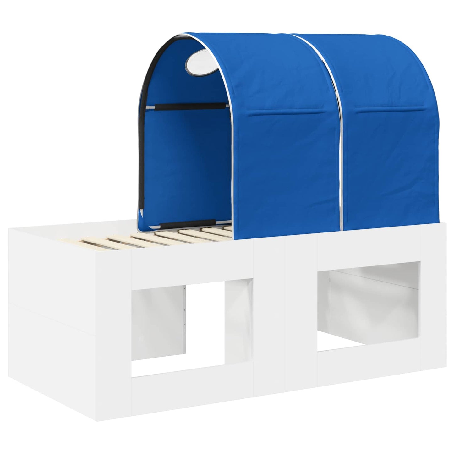 Seng med tunnel 4 pcs Artisian Eik og Blå Konstruert tre