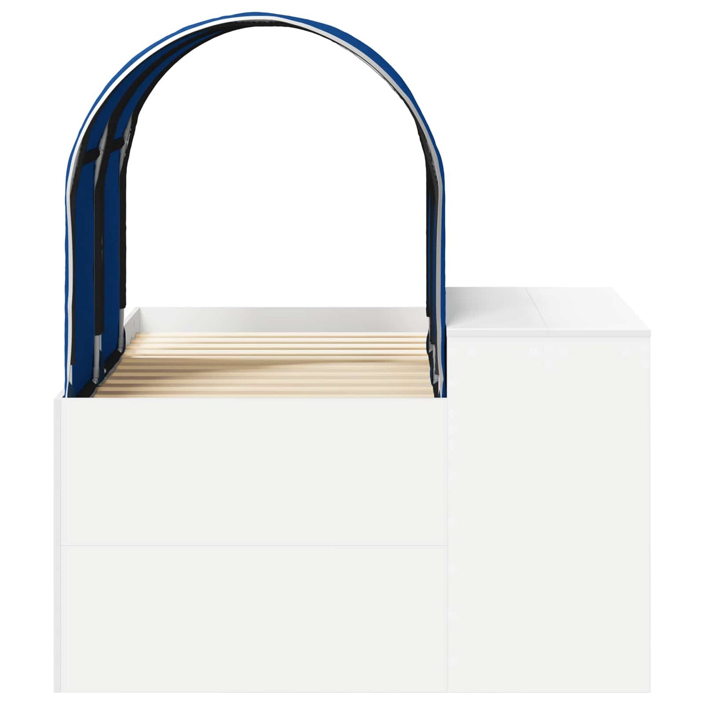 Seng med tunnel 4 pcs Artisian Eik og Blå Konstruert tre