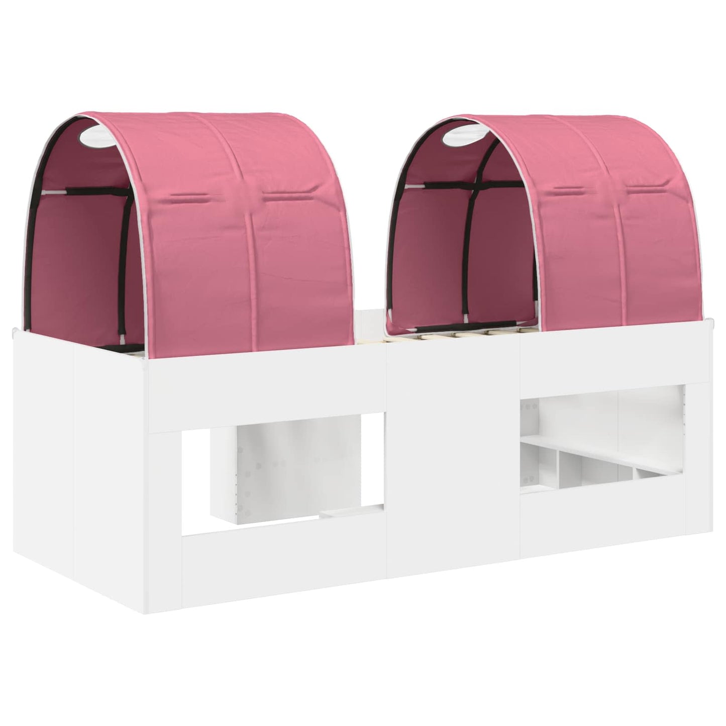 Seng med tunnel 4 pcs Hvit og rosa Konstruert tre