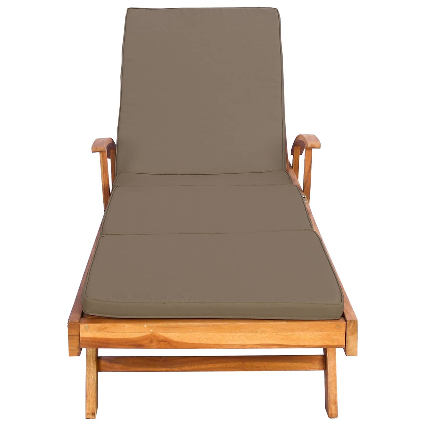 Solstol med Pute 100% Polyester Solid-Teak