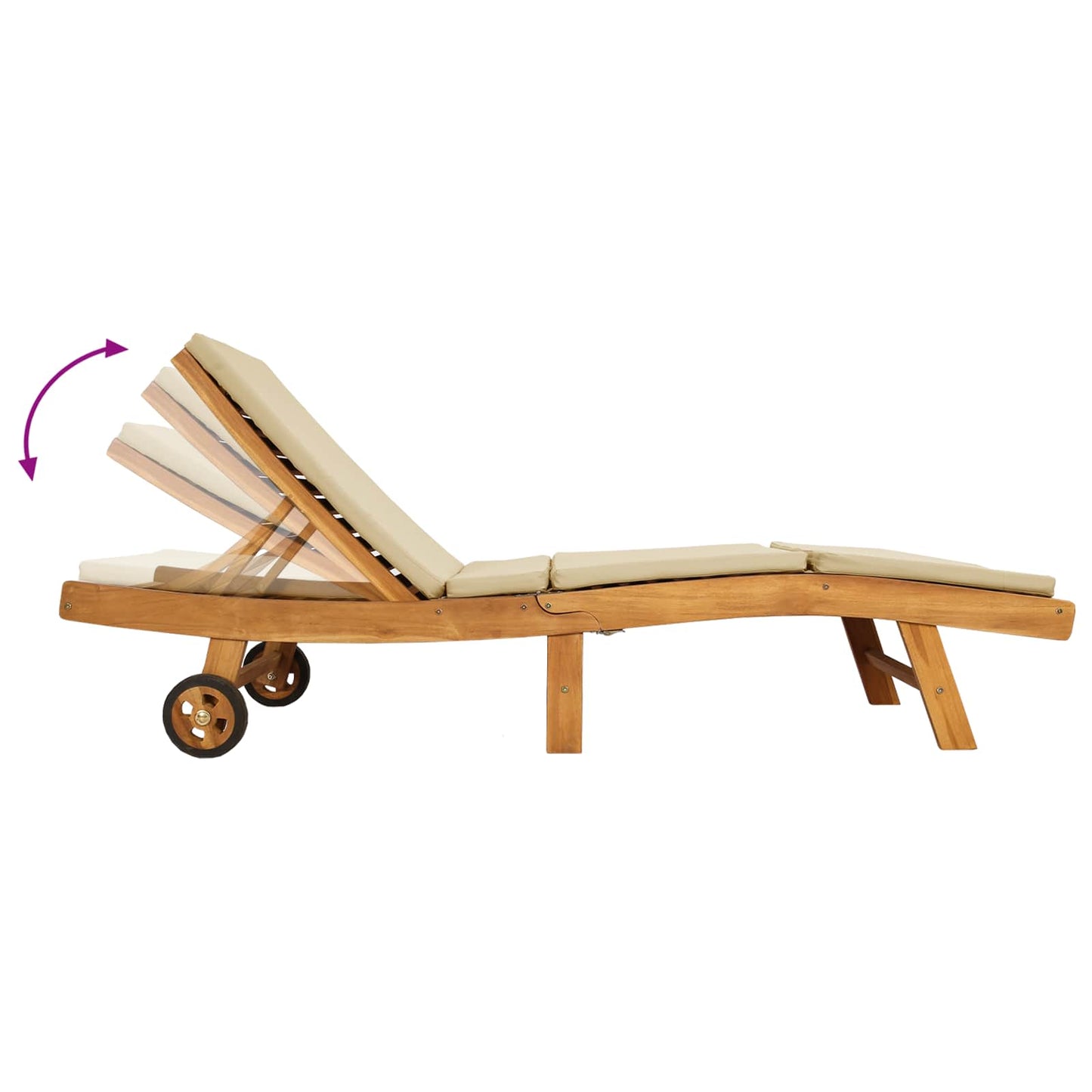 Solstol Brun og Beige Polyester