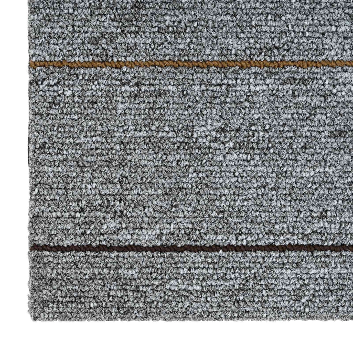 Teppeflis Lysegrå med striper 50 x 50 cm 36 pcs PP og Bitumen