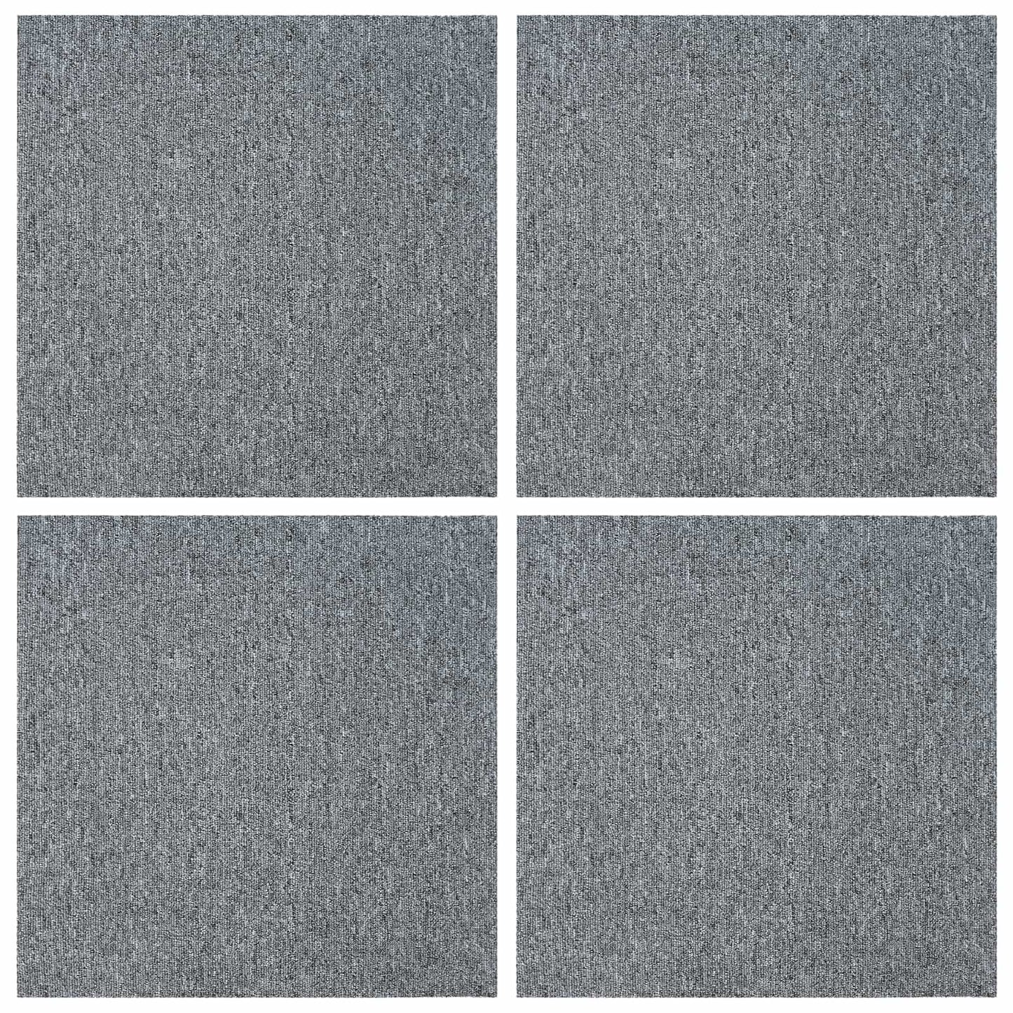 Teppeflis Lysegrå 50 x 50 cm 4 pcs PP og Bitumen