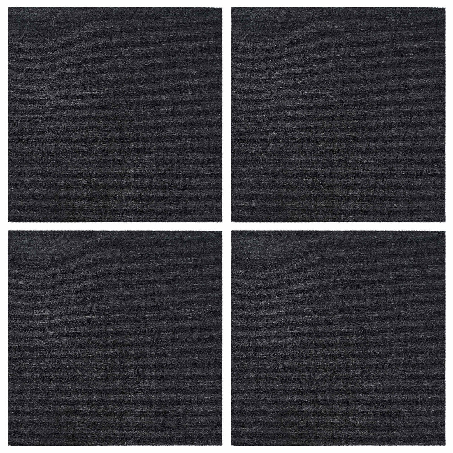 Teppeflis Mørkegrå 50 x 50 cm 4 pcs PP og Bitumen