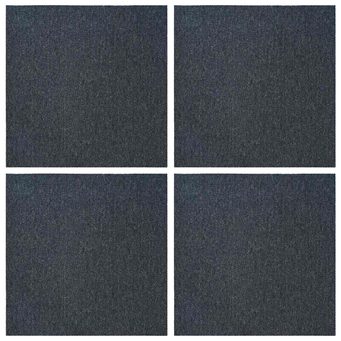 Teppeflis Blågrå 50 x 50 cm 4 pcs PP og Bitumen