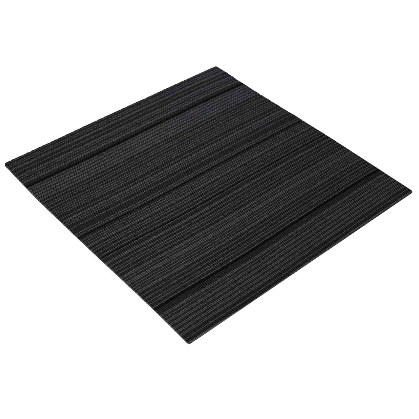 Teppeflis Stripet Lysegrå 50 x 50 cm 20 pcs PP og Bitumen