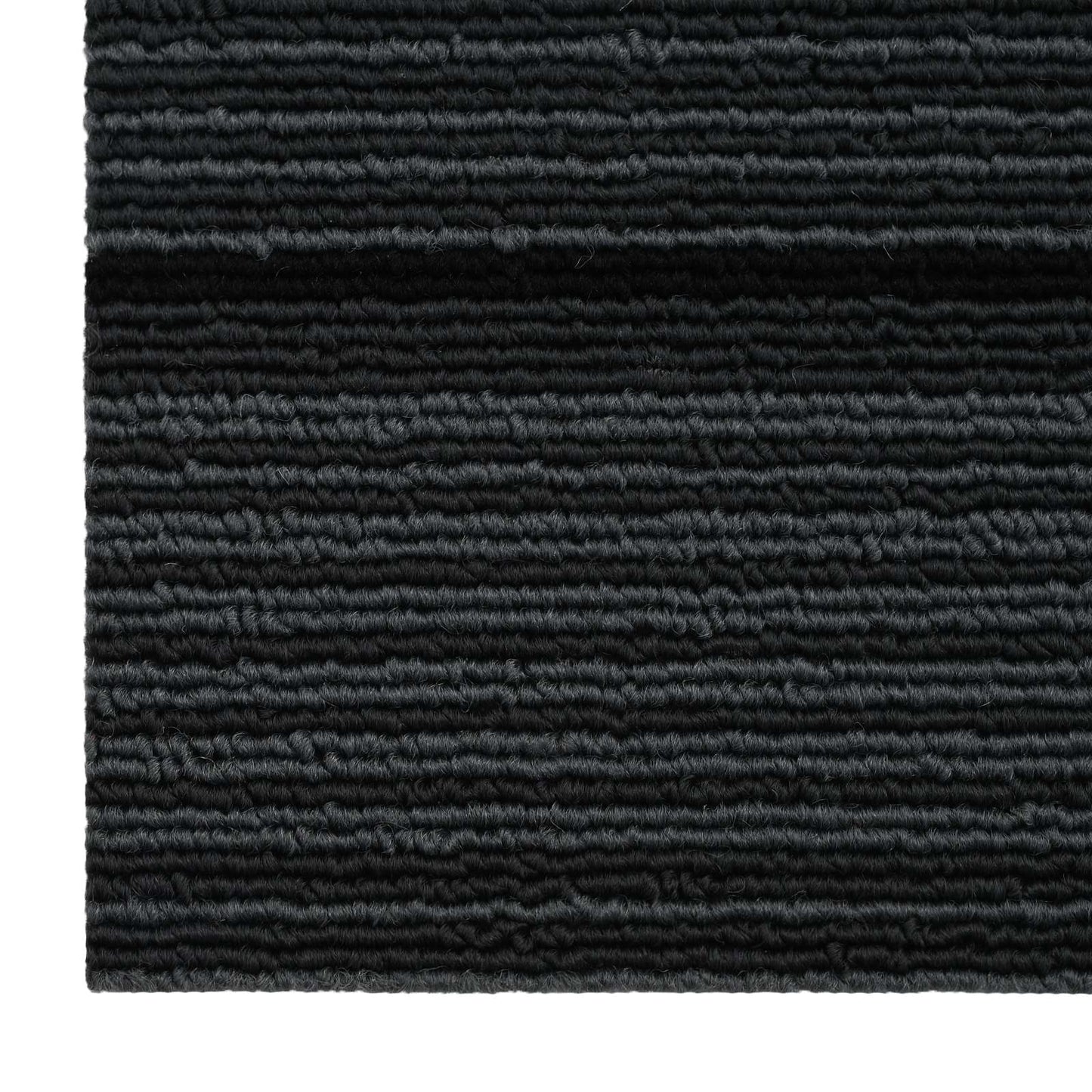 Teppeflis Stripet Lysegrå 50 x 50 cm 36 pcs PP og Bitumen