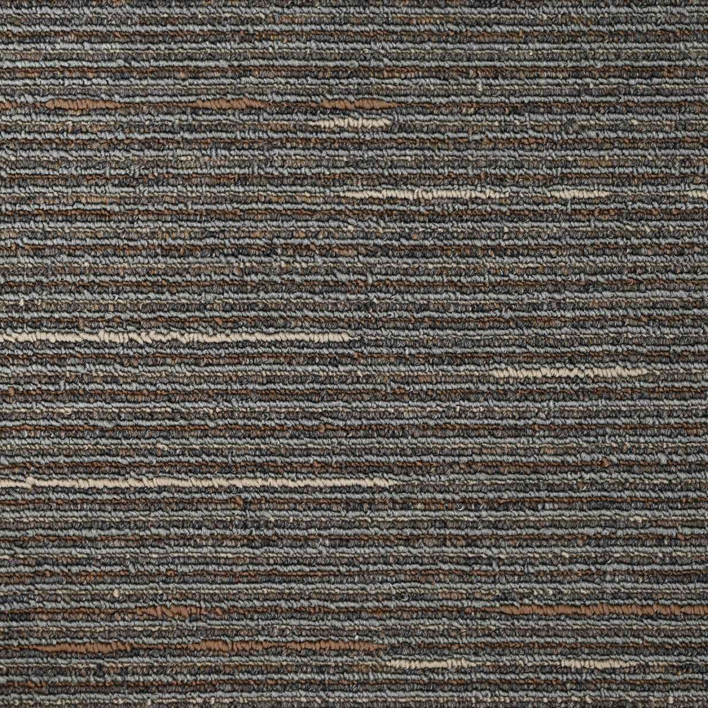 Teppeflis Stripete Mørk Brun 50 x 50 cm 36 pcs PP og Bitumen
