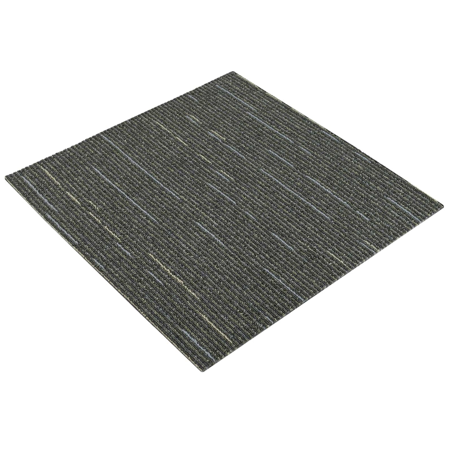 Teppeflis Stripete Lys Grønn 50 x 50 cm 36 pcs PP og Bitumen