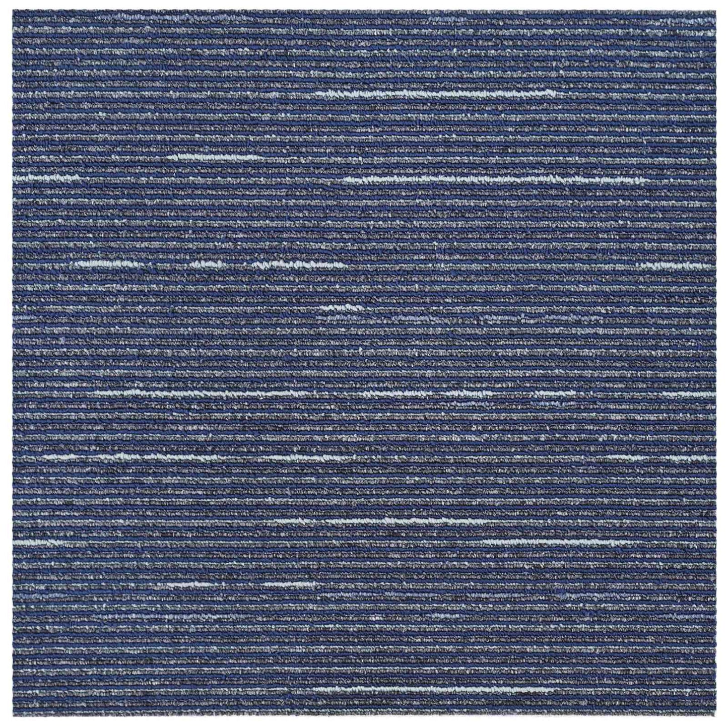 Teppeflis Stripete Blå 50 x 50 cm 36 pcs PP og Bitumen