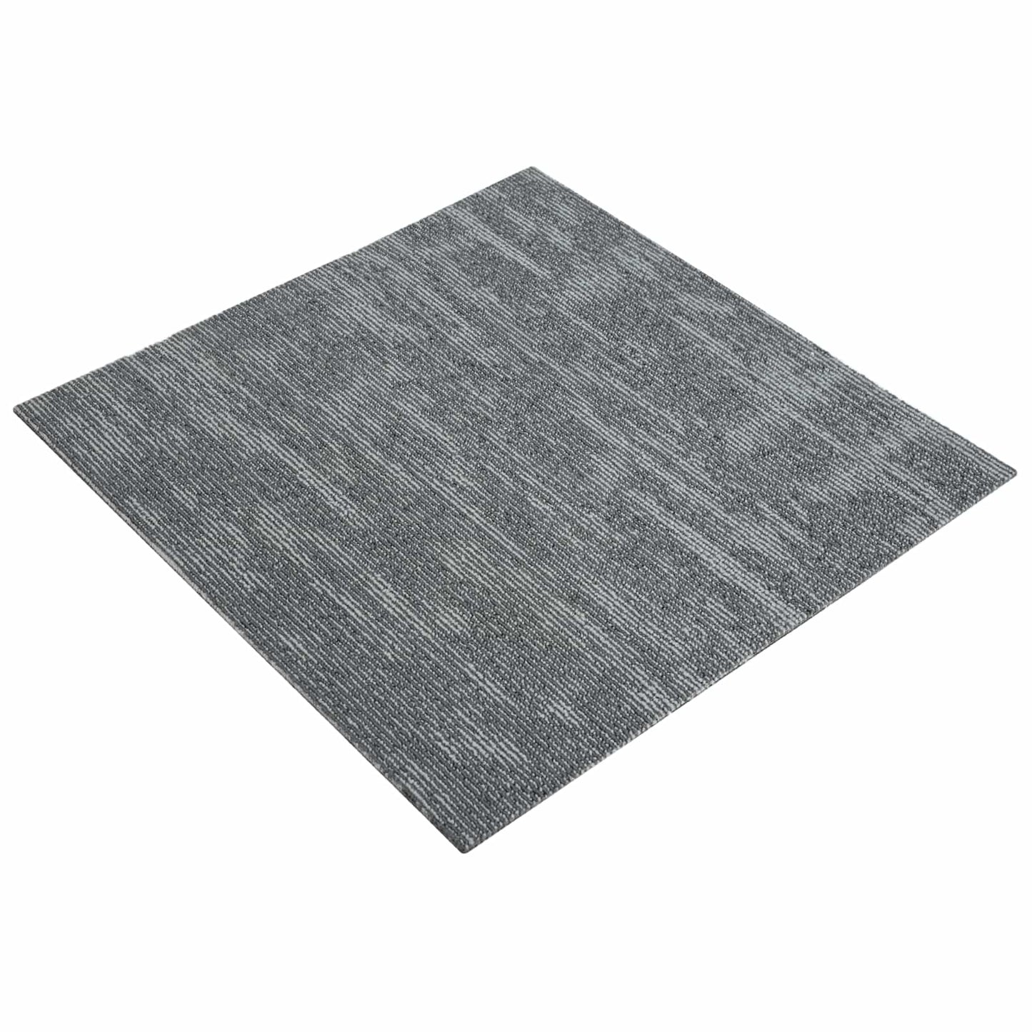 Teppeflis Betonggrå 50 x 50 cm 20 pcs PP og Bitumen