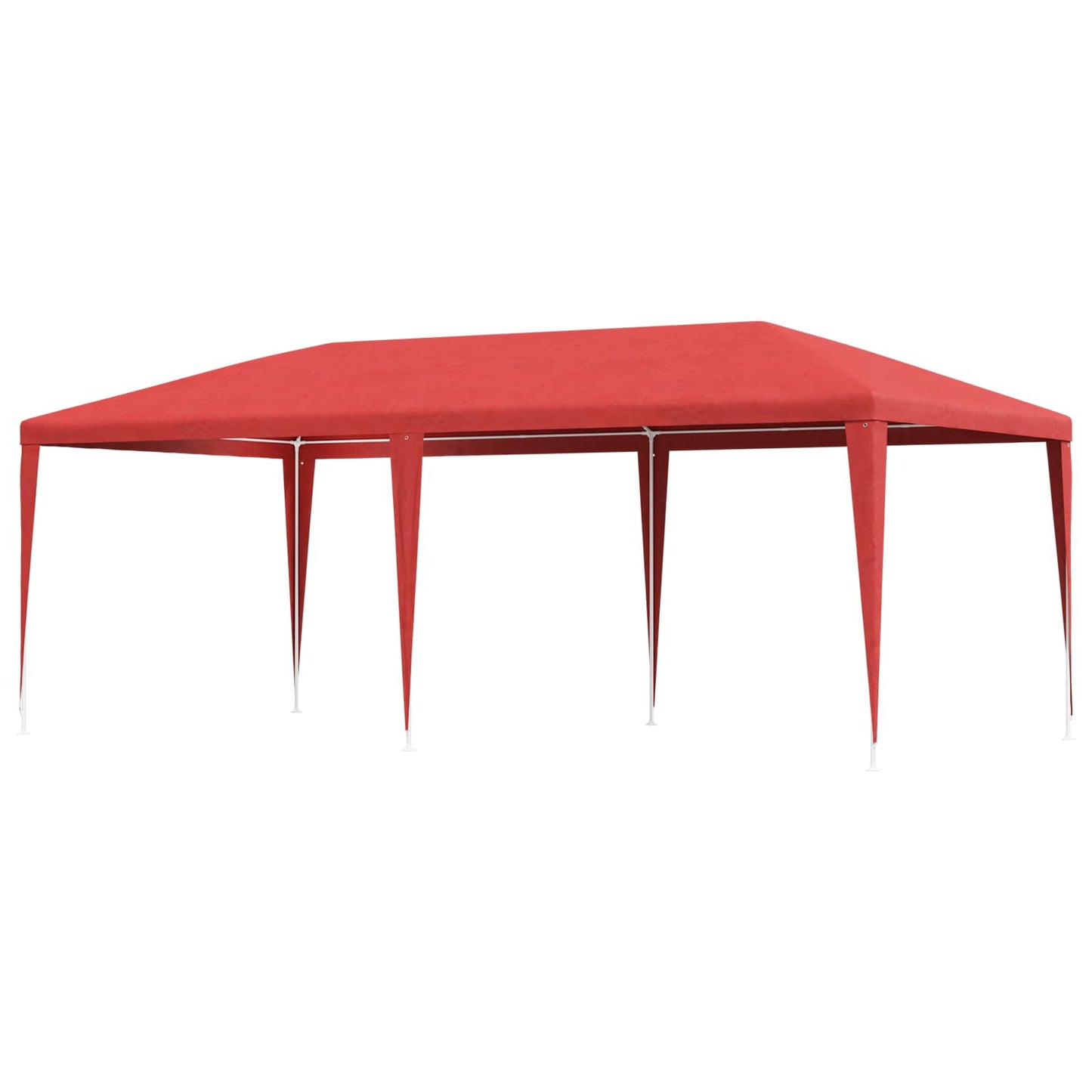 Partytelt Rød 600 x 300 x 255 cm PE og stål