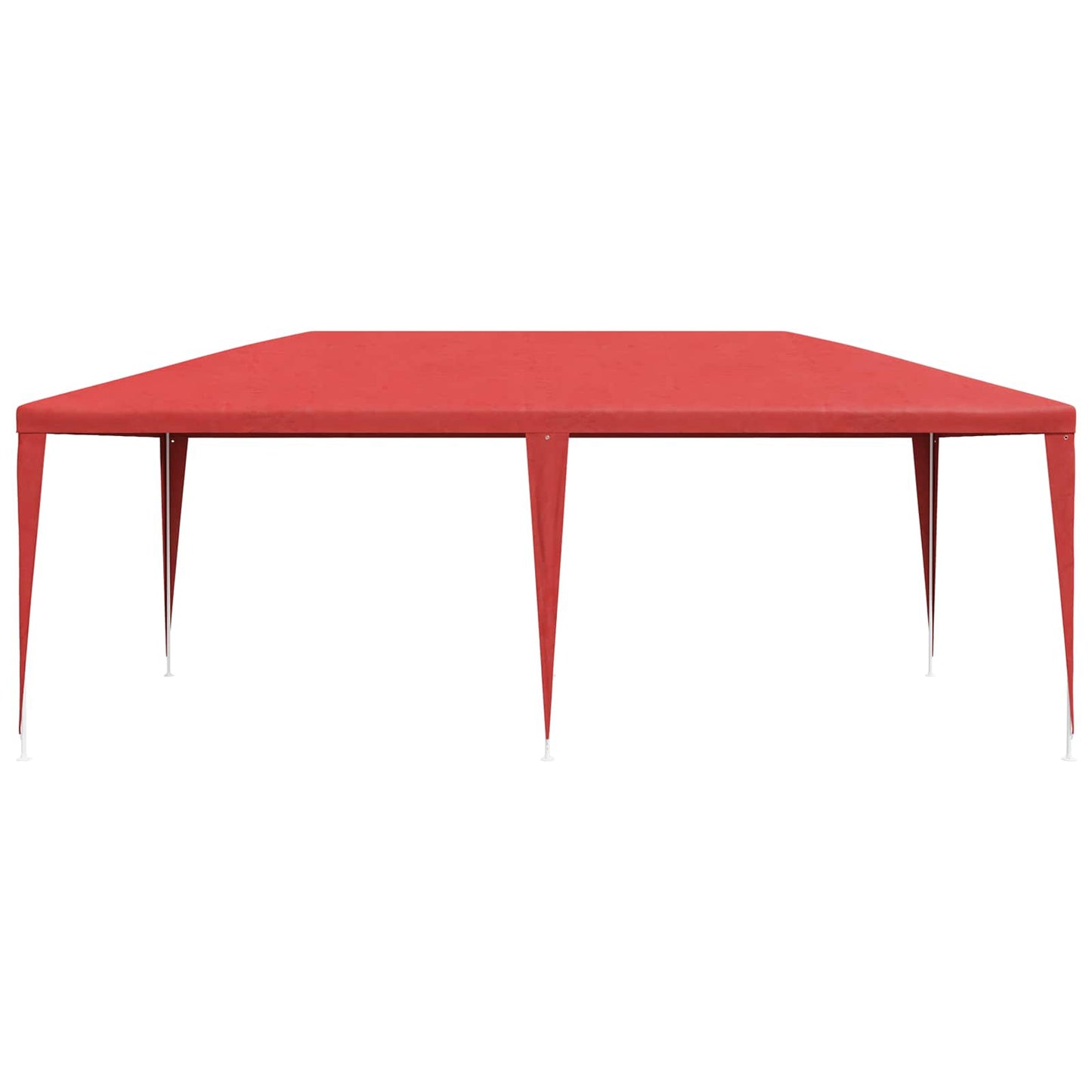 Partytelt Rød 600 x 300 x 255 cm PE og stål