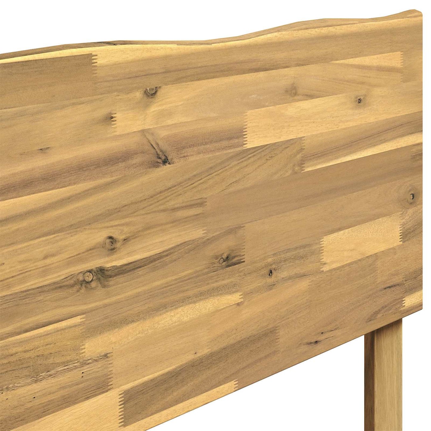 Dobbel Sengramme med Hodegjerde ROSTOCK Hvit 140 x 200 cm
