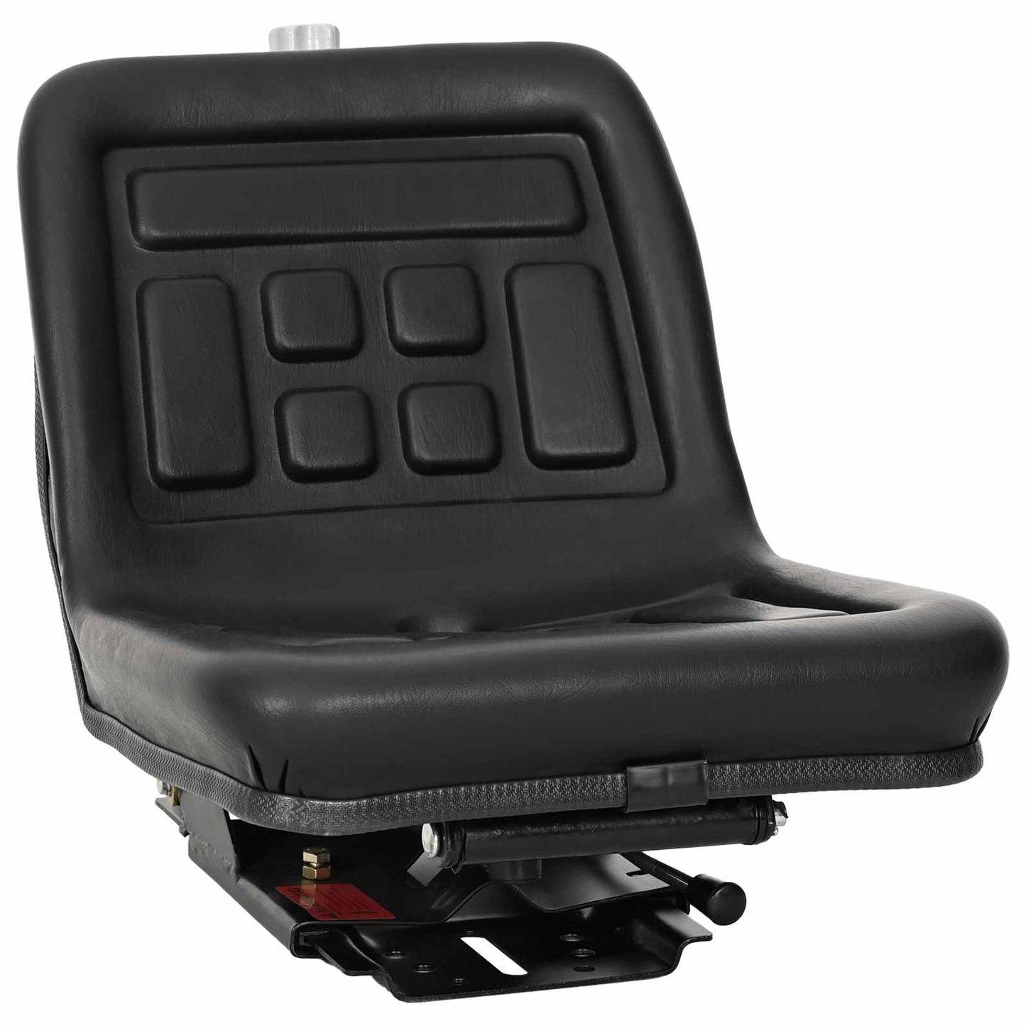 Traktor sete med oppheng Svart 39,5 x 52 x 43 cm Stål og PVC
