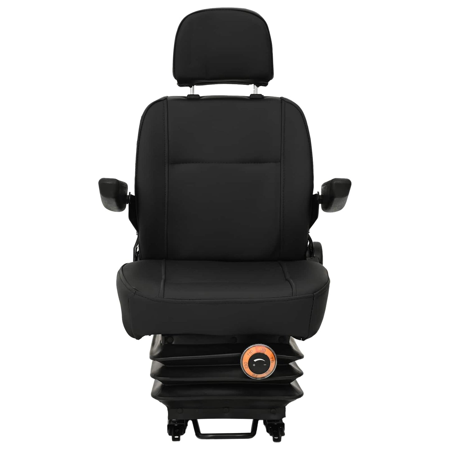 Traktor sete med oppheng Svart 56 x 57 x 87 cm Stål og PVC