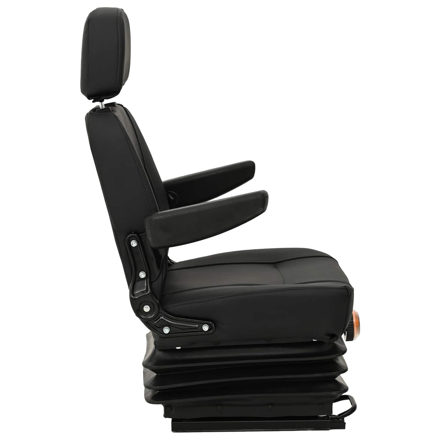 Traktor sete med oppheng Svart 56 x 57 x 87 cm Stål og PVC