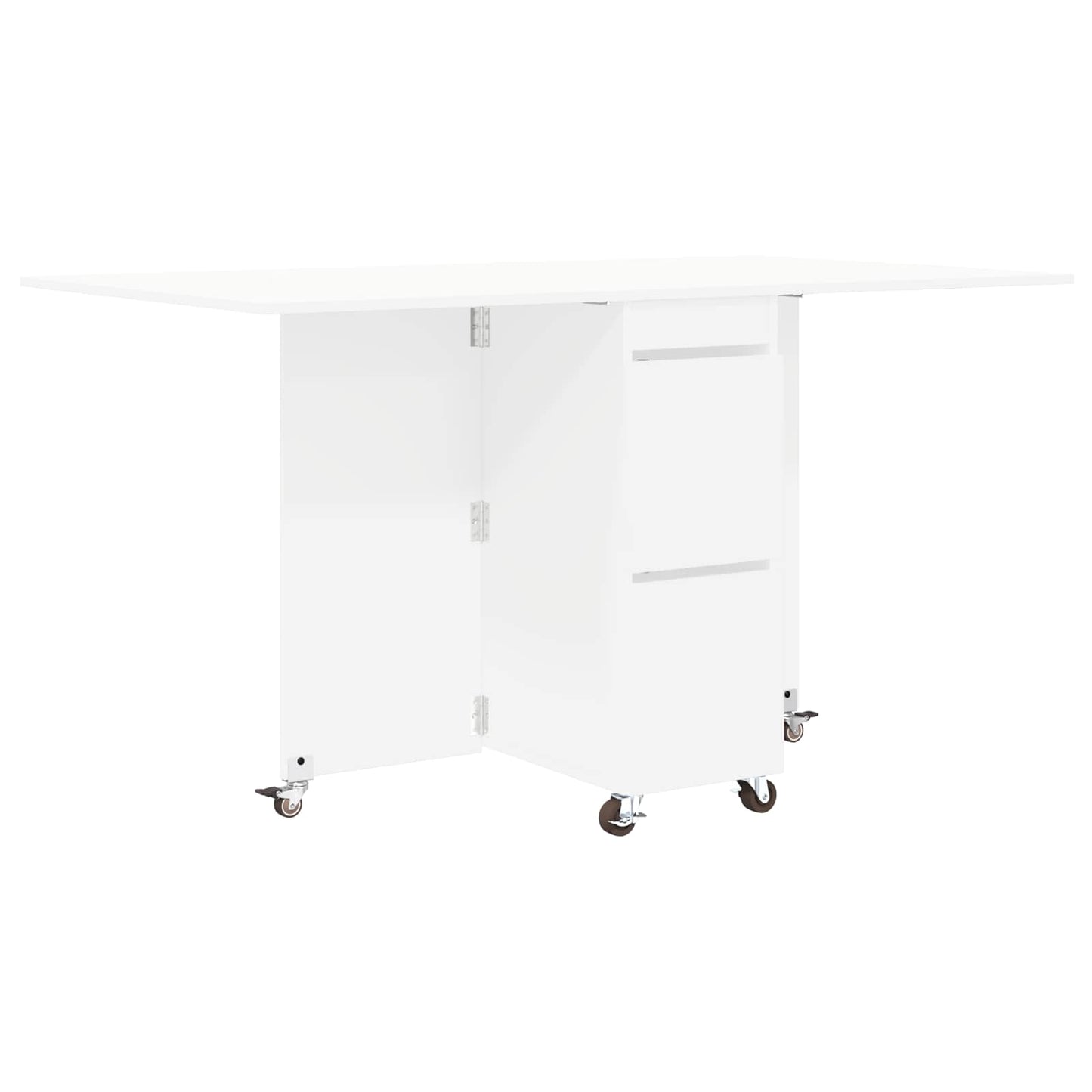 Spisebord 140 x 80 x 77 cm Konstruert tre Hvit Rektangulær