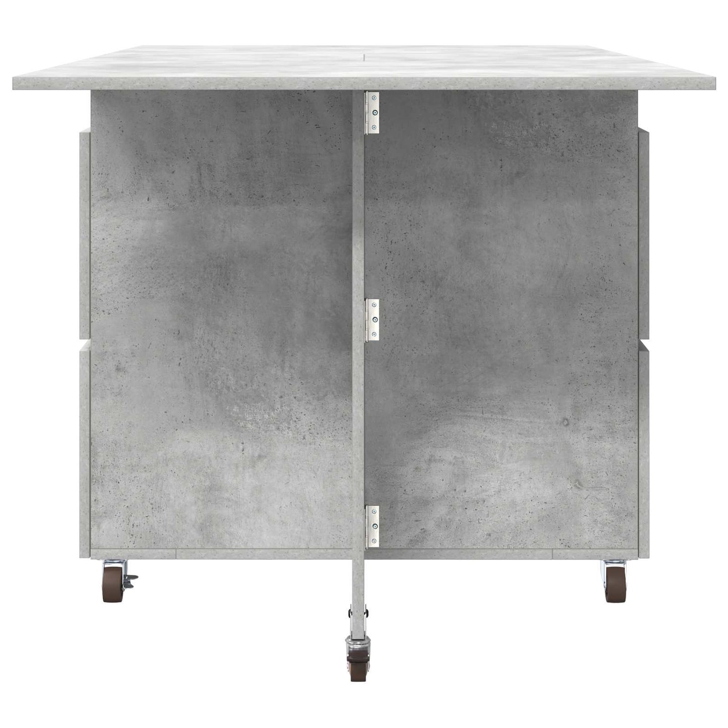 Spisebord 2 pcs 140 x 80 x 77 cm Konstruert tre Betonggrå