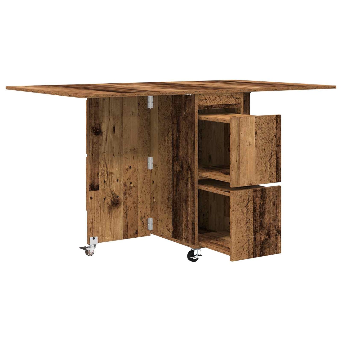 Spisebord 2 pcs 140 x 80 x 77 cm Konstruert tre Gammelt tre