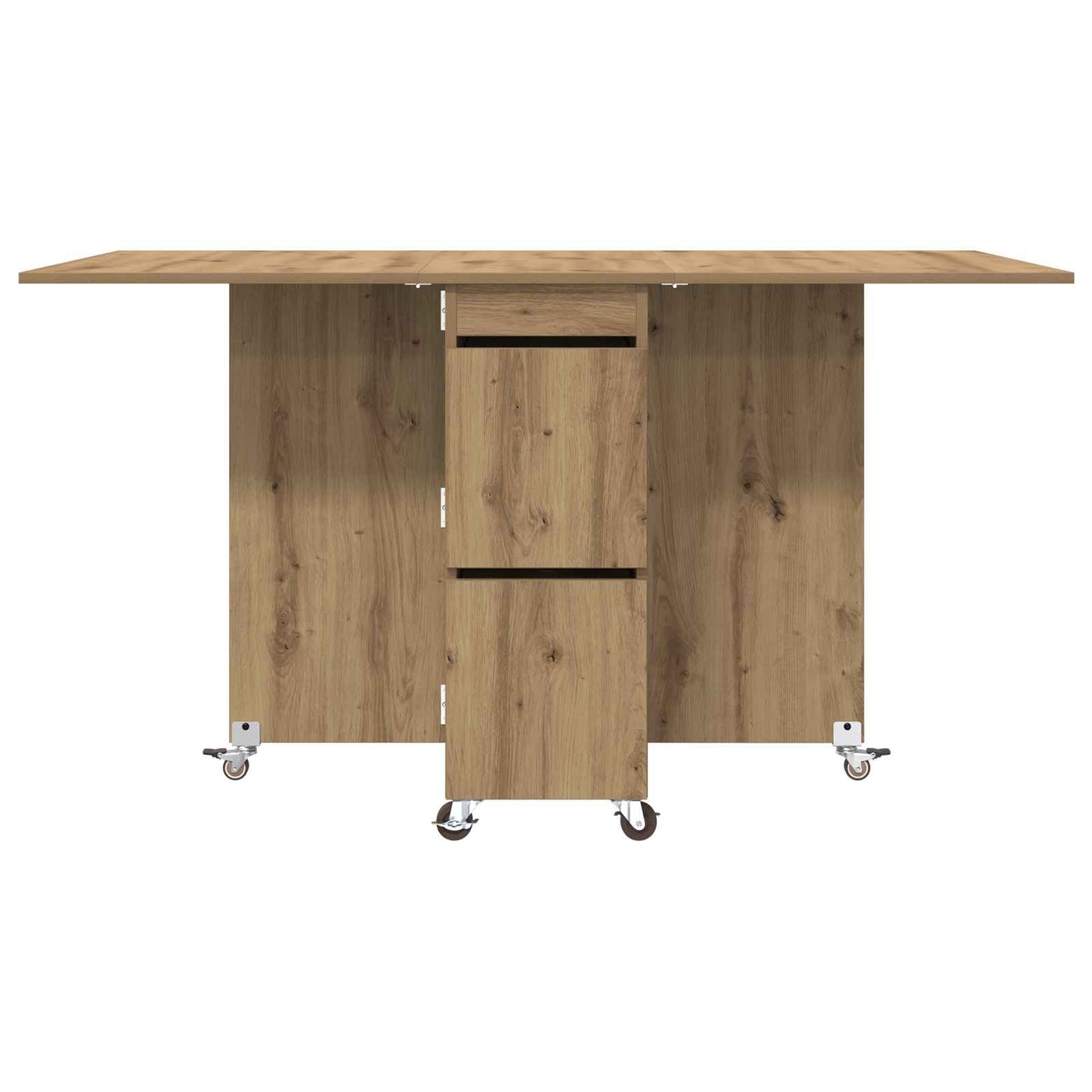 Spisebord 2 pcs 140 x 80 x 77 cm Konstruert tre Artisan eik