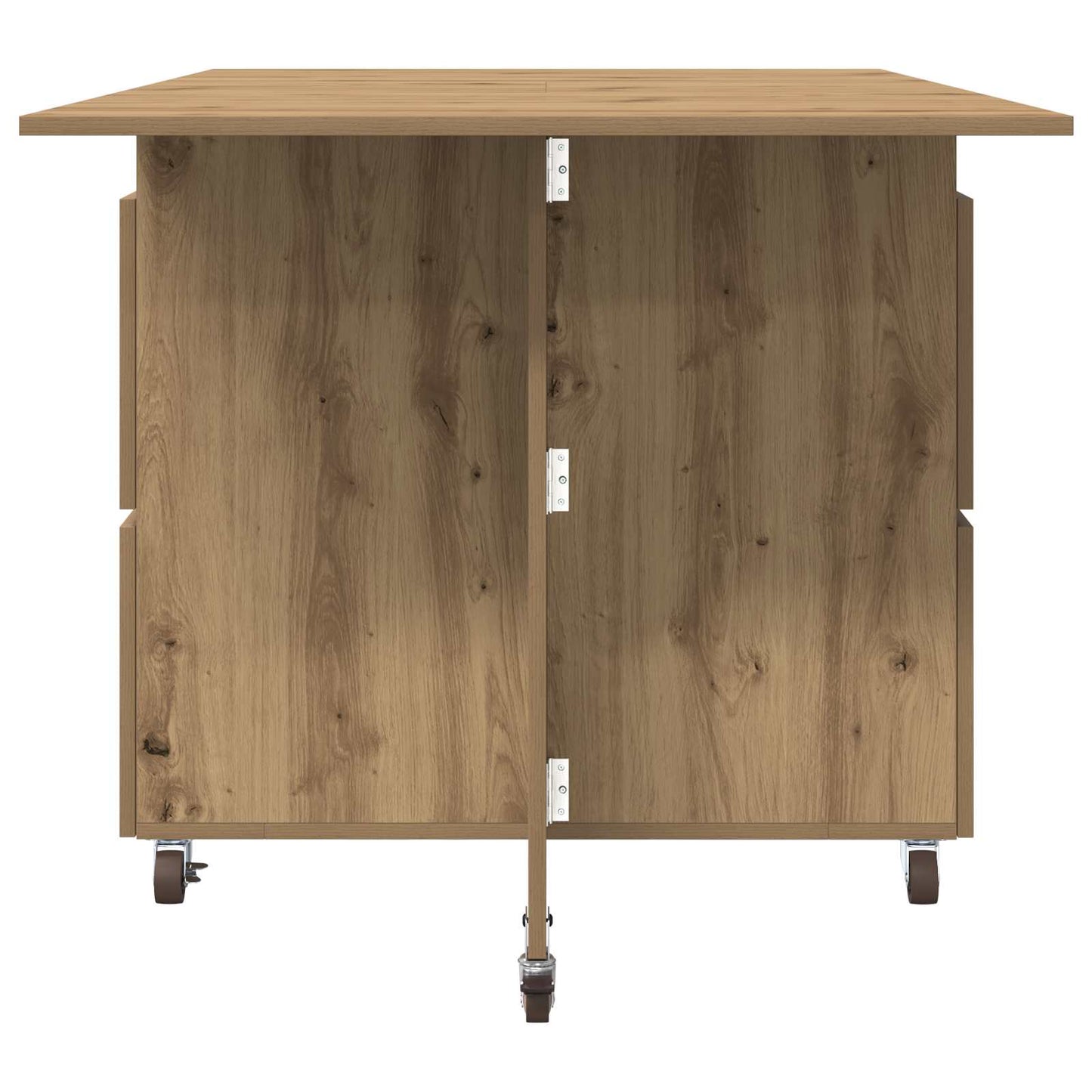 Spisebord 2 pcs 140 x 80 x 77 cm Konstruert tre Artisan eik