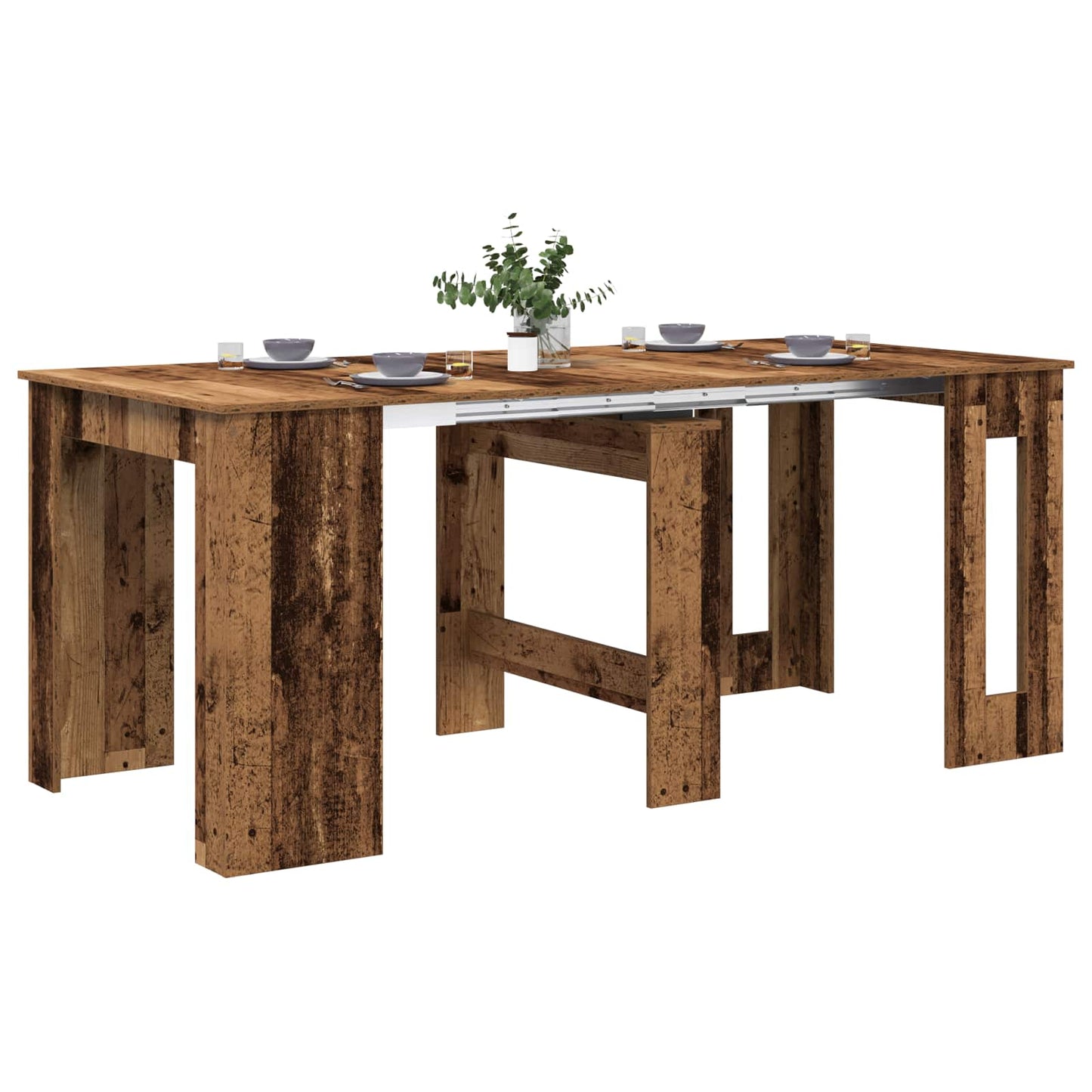 Spisebord 180 x 85 x 75 cm Konstruert tre Gammelt tre