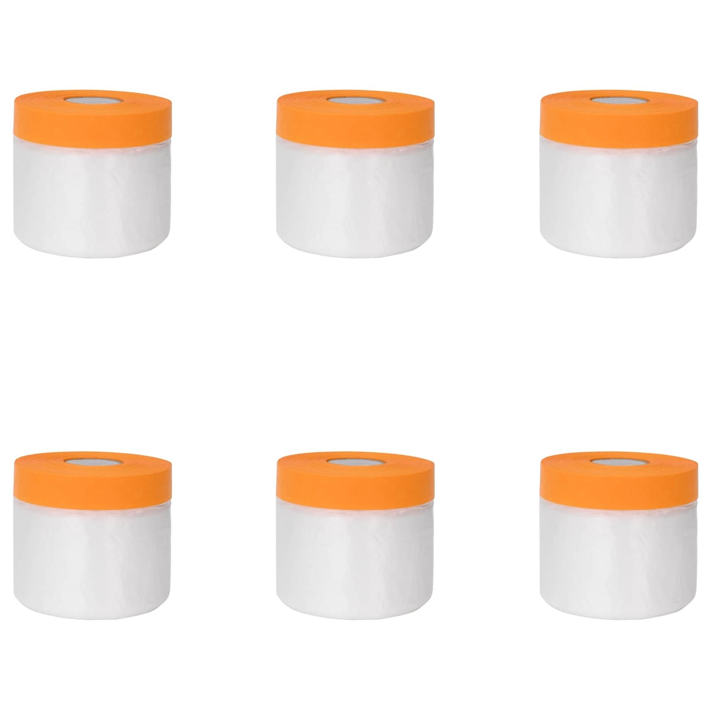 Støvbånd med limtape 6 pcs Gjennomsiktig 55 x 3300 cm HDPE