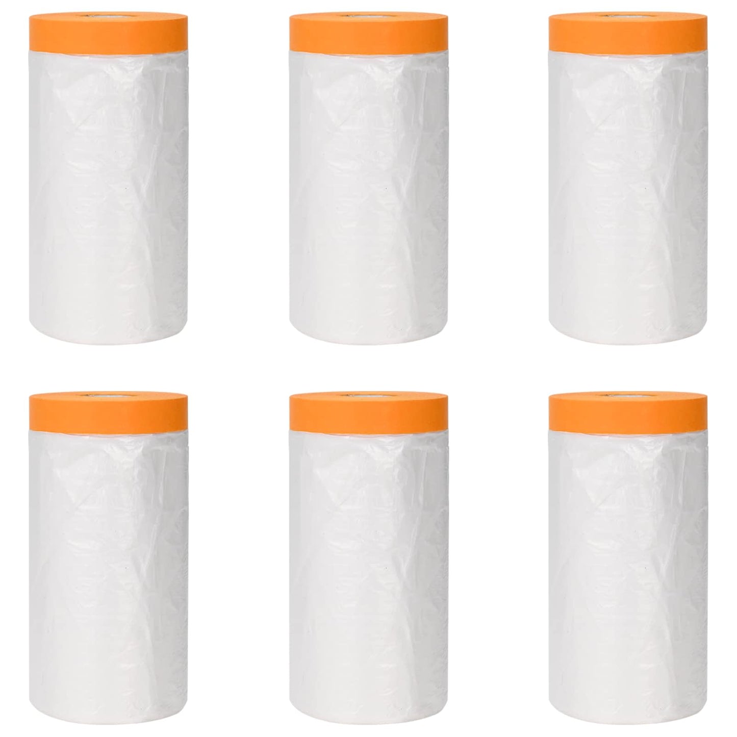 Støvbånd med limtape 6 pcs Gjennomsiktig 110 x 3300 cm HDPE