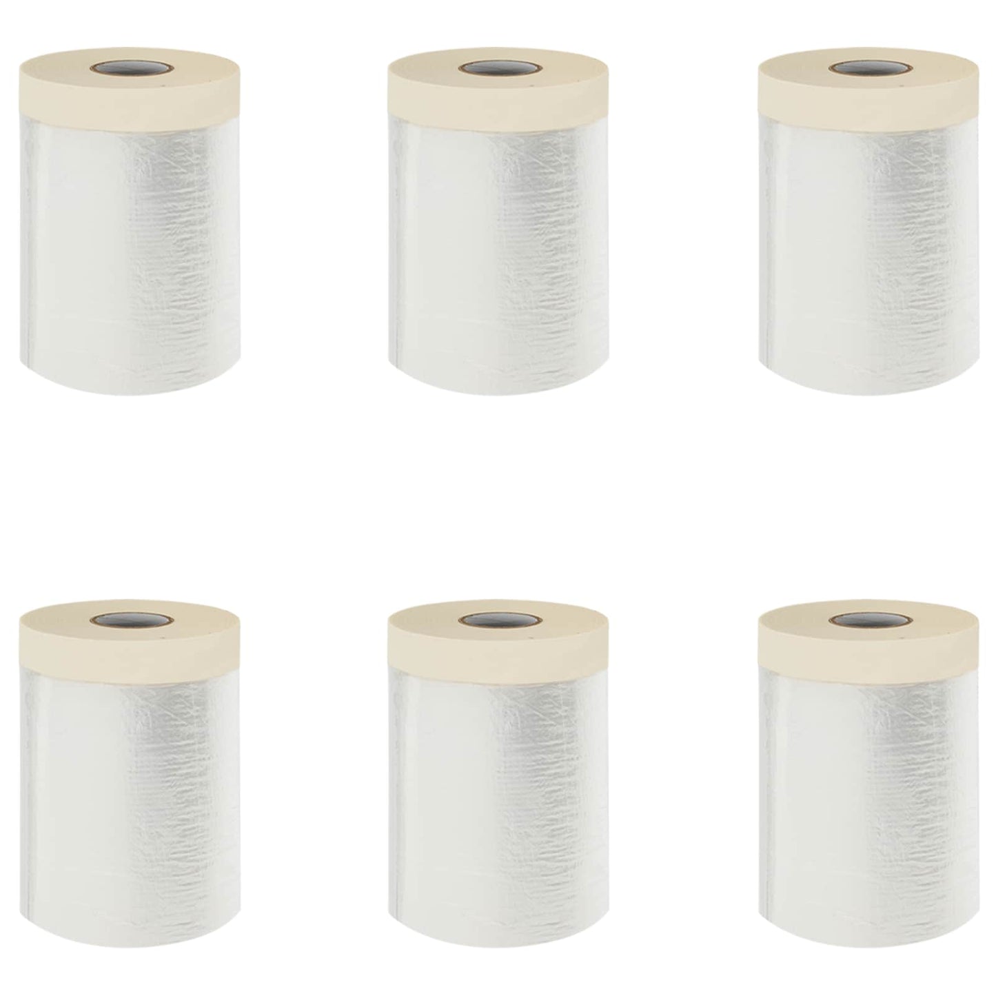 Støvduk med klebrig tape 6 pcs Gjennomsiktig 30 x 3300 cm HDPE