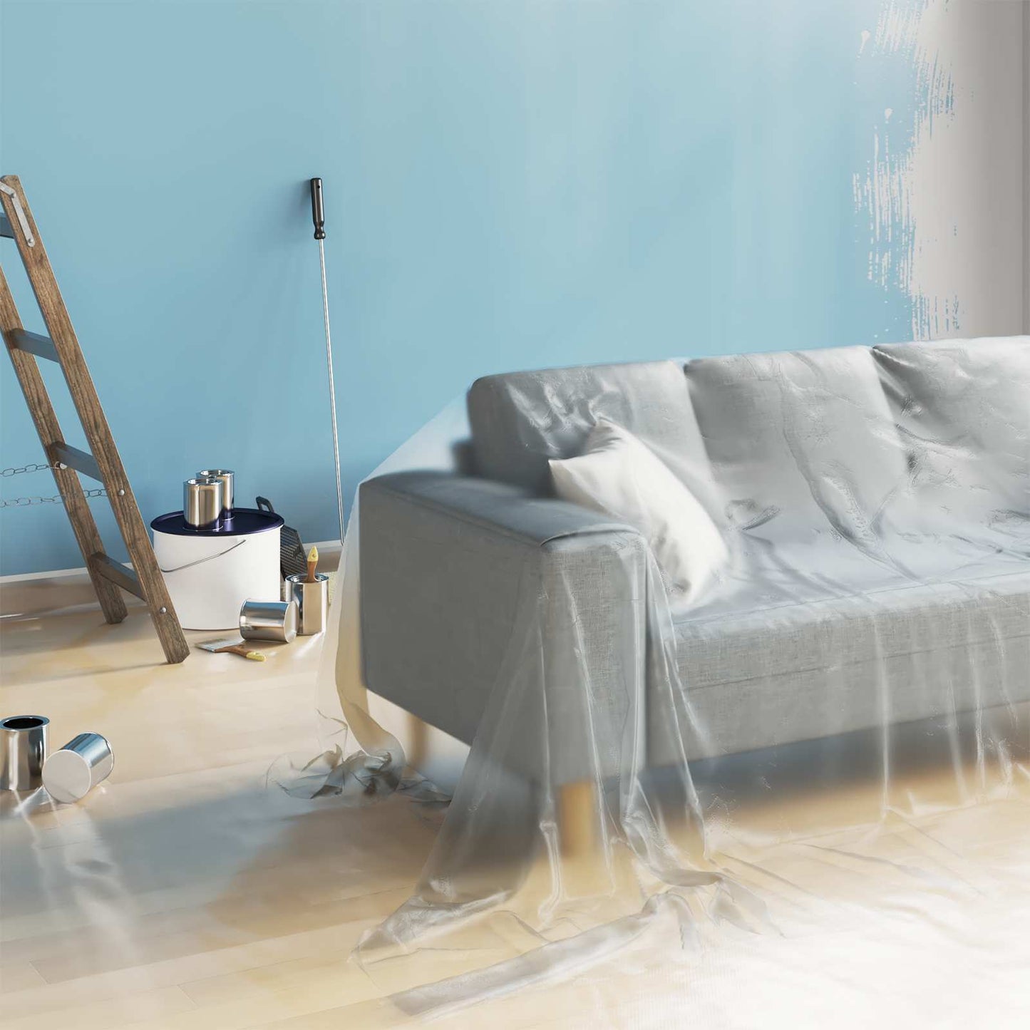 Støvark 6 pcs Gjennomsiktig 400 x 500 cm HDPE