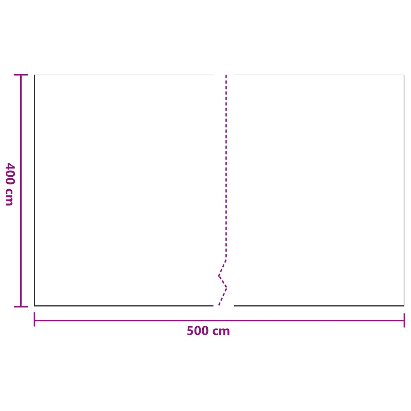 Støvark 6 pcs Gjennomsiktig 400 x 500 cm HDPE
