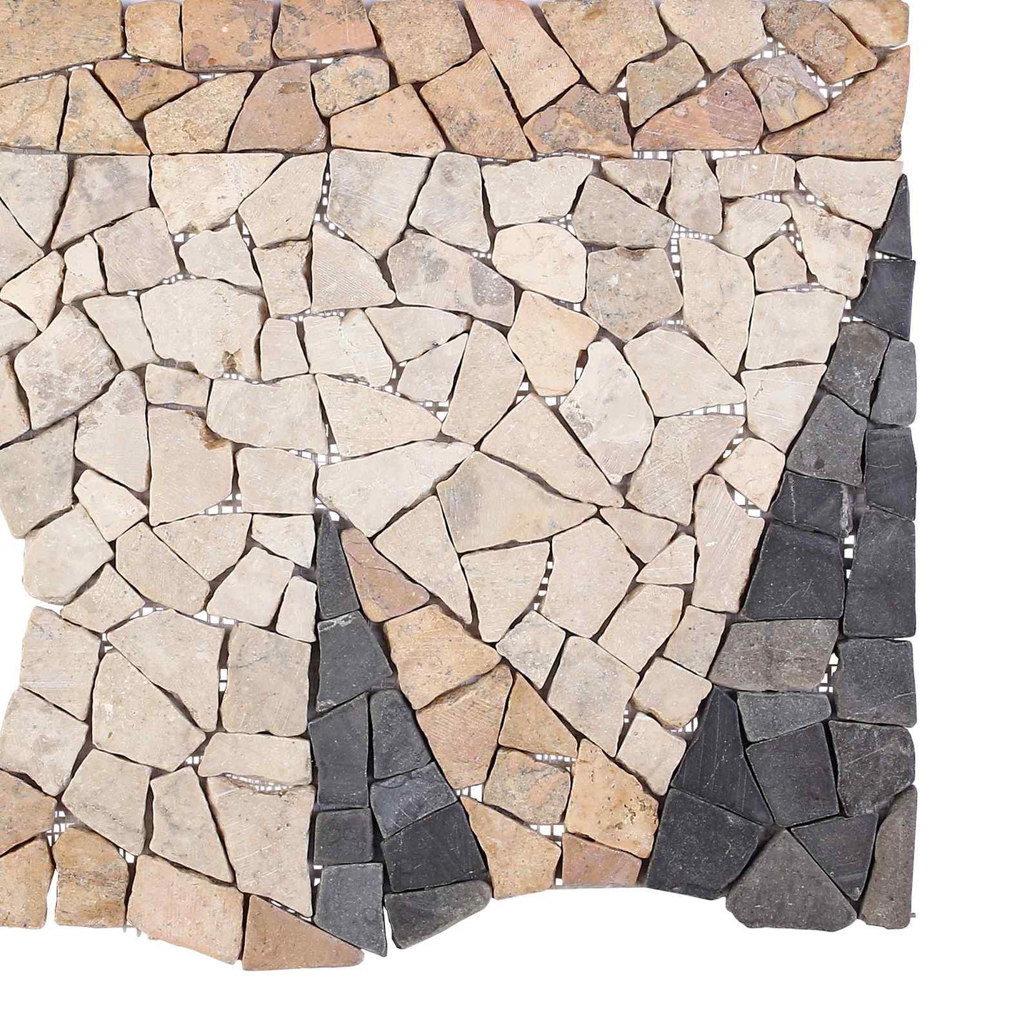 Mosaikkfliser med vindmønster Flerfarget 120 x 120 cm Marmor