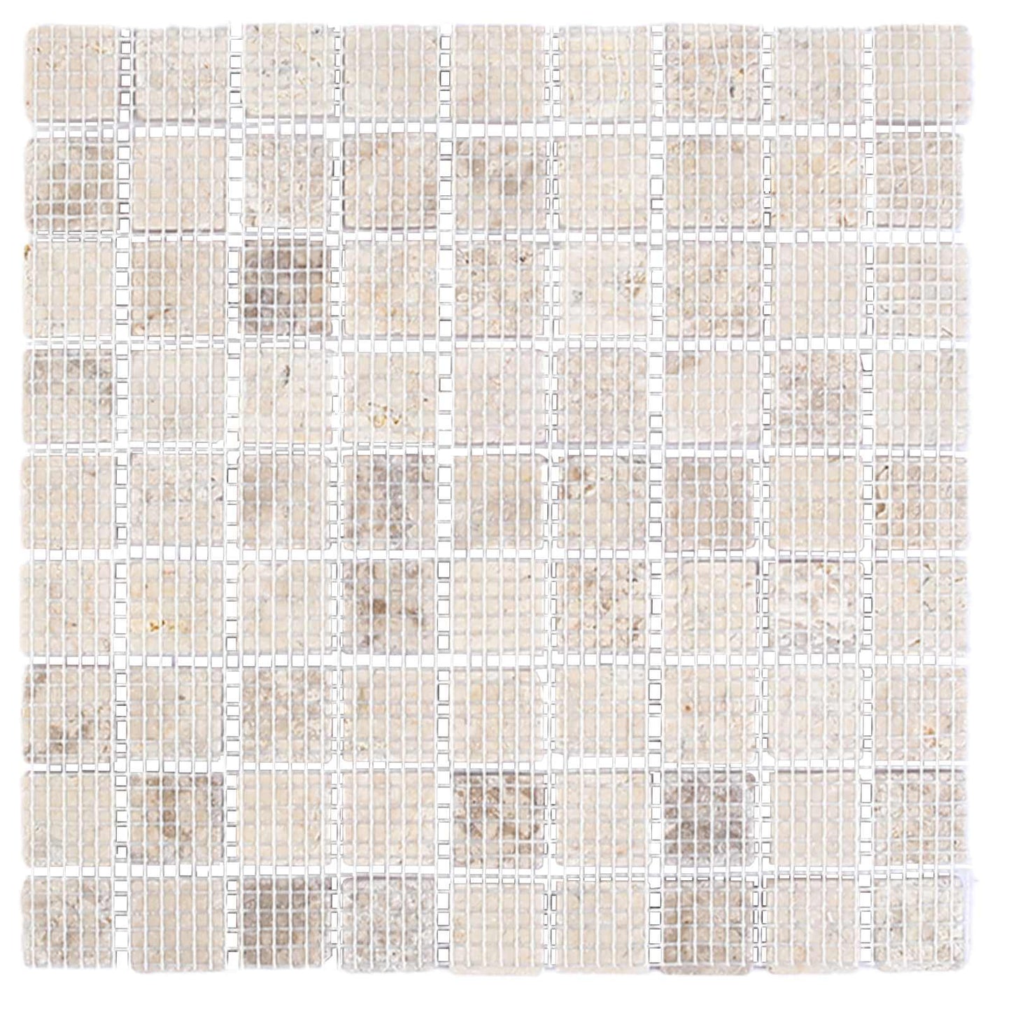 Mosaic Fliser Krem 30 x 30 cm Marmor