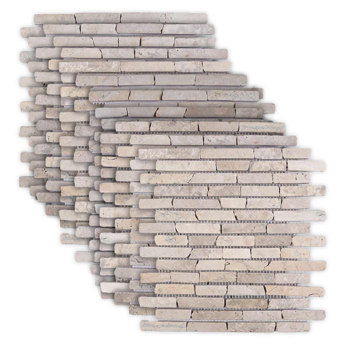 Mosaic Fliser Krem 30 x 30 cm Marmor