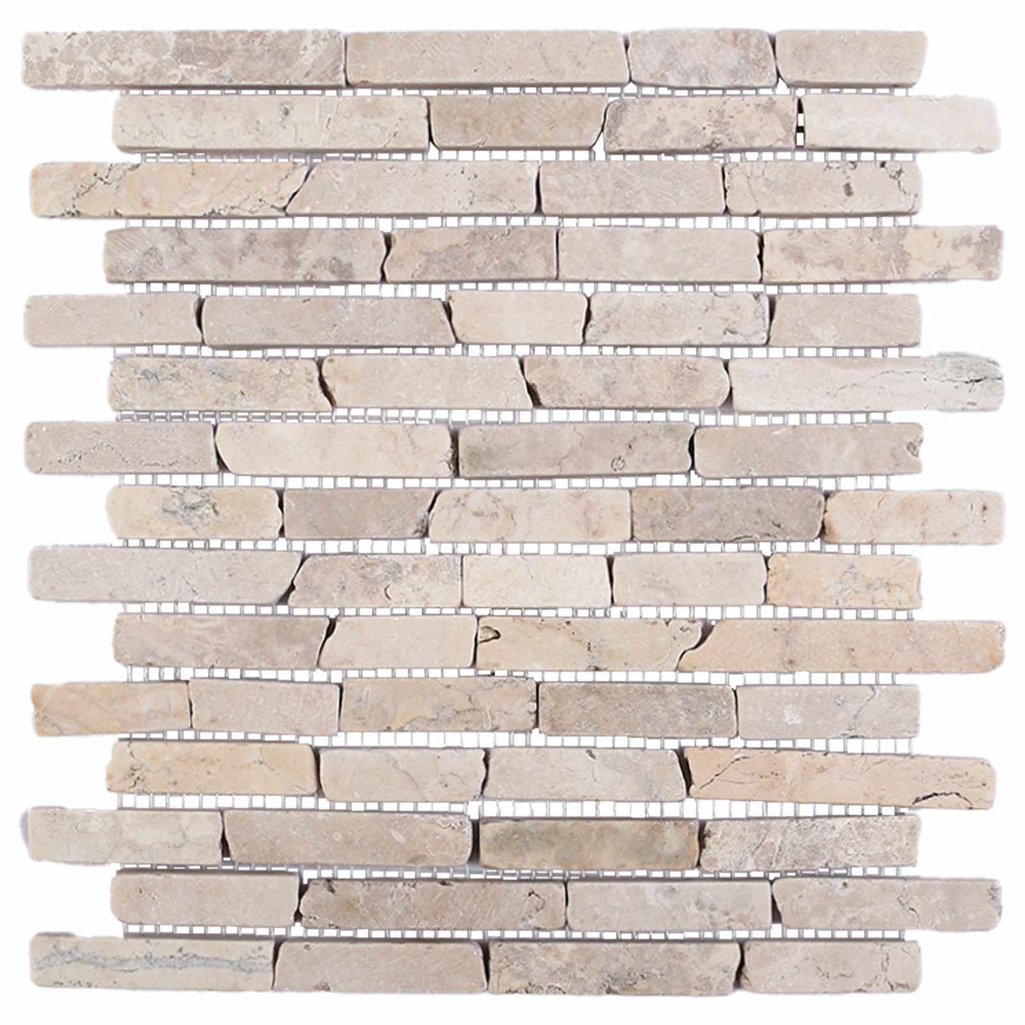 Mosaic Fliser Krem 30 x 30 cm Marmor