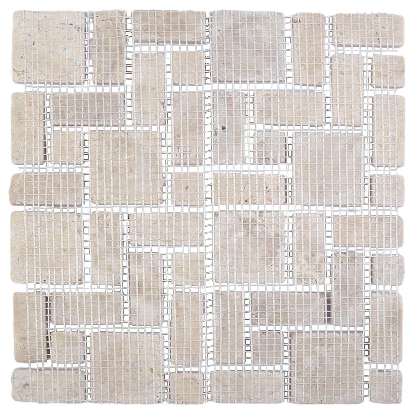 Mosaic Fliser Krem 30 x 30 cm Marmor