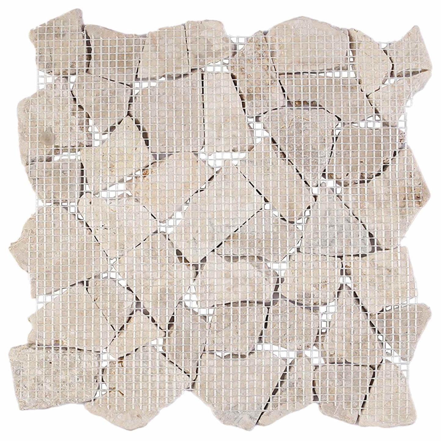 Mosaic Fliser Krem 30 x 30 cm Marmor