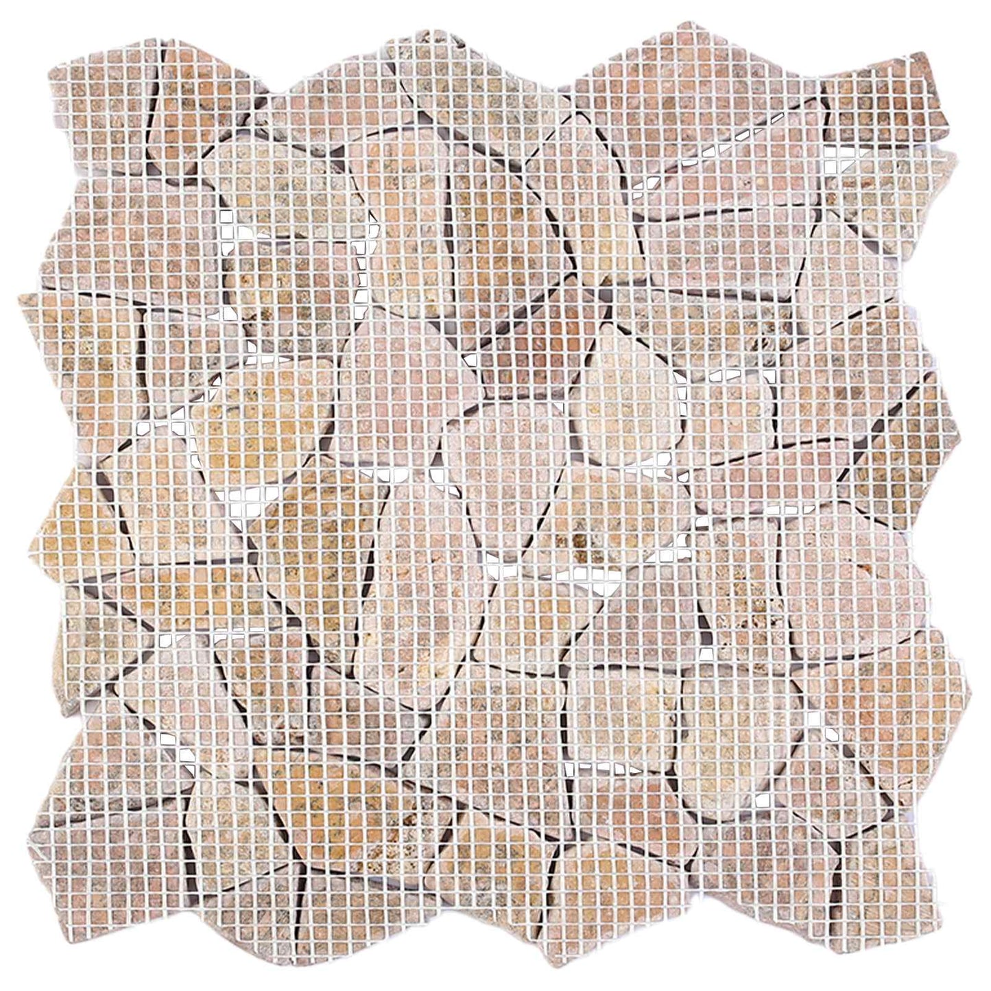 Mosaic Fliser Rød 30 x 30 cm Marmor