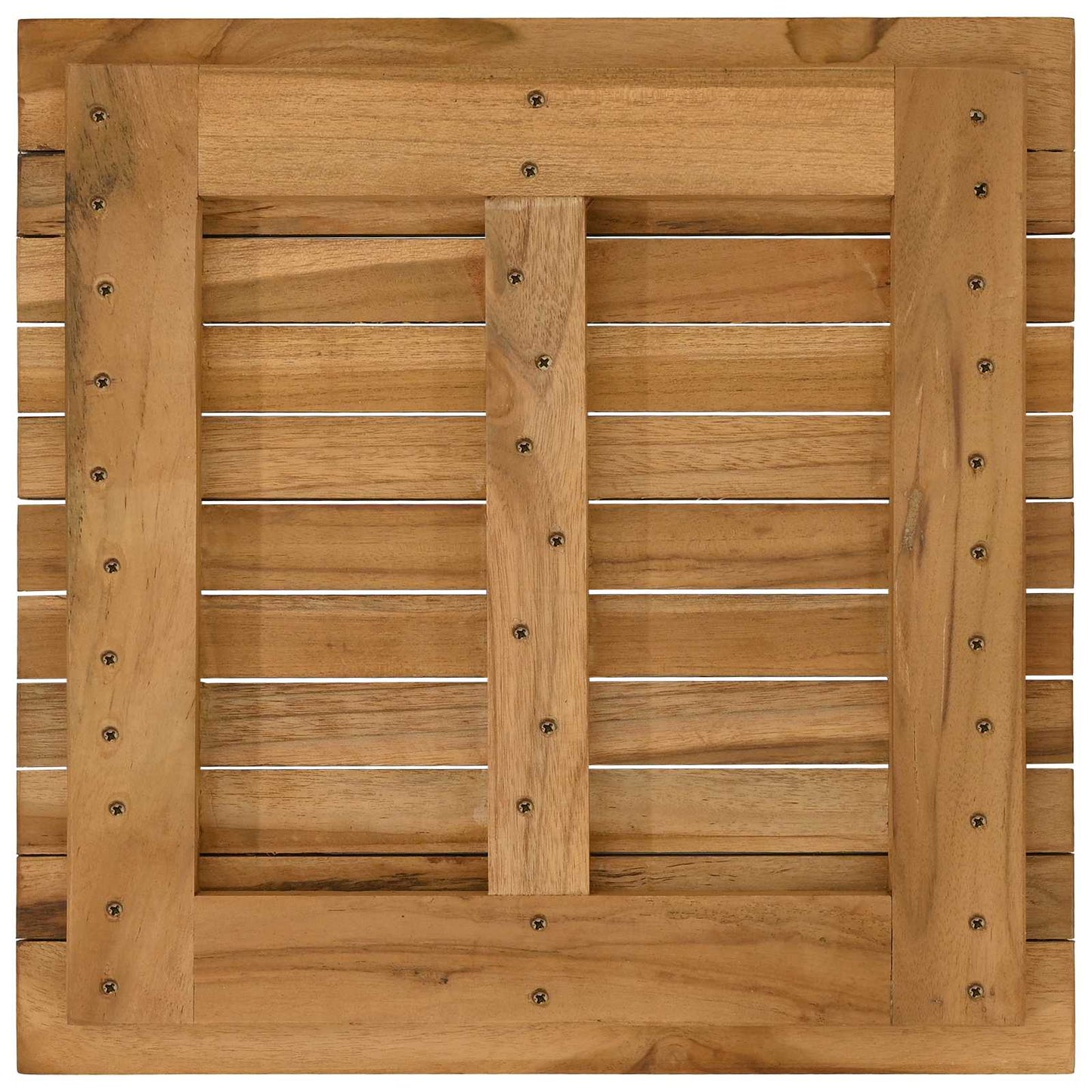Bordplate 40 x 40 x 3,5 cm Torget Massivt Teaktre Naturlig