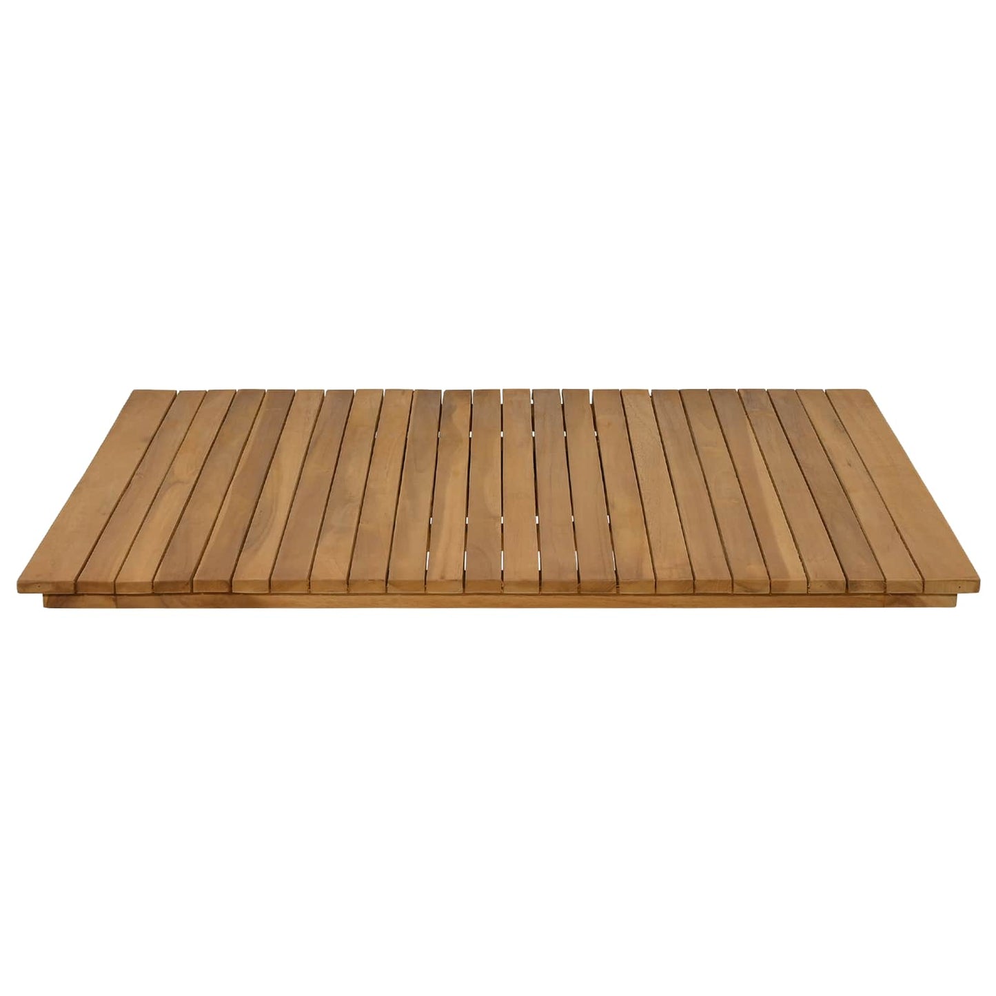 Bordplate 90 x 90 x 3,5 cm Torget Massivt Teaktre Naturlig