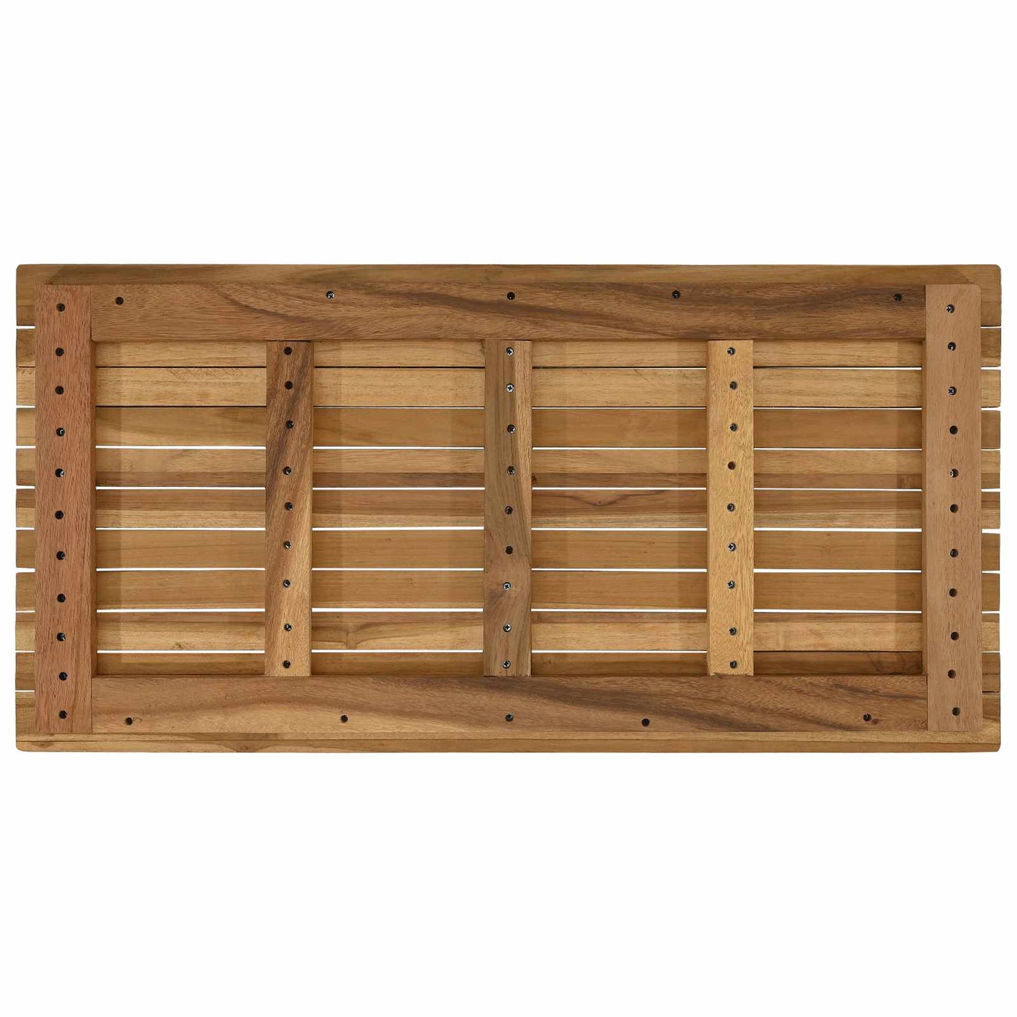 Bordplate 90 x 45 x 3,5 cm Rektangulær Massivt Teaktre Naturlig