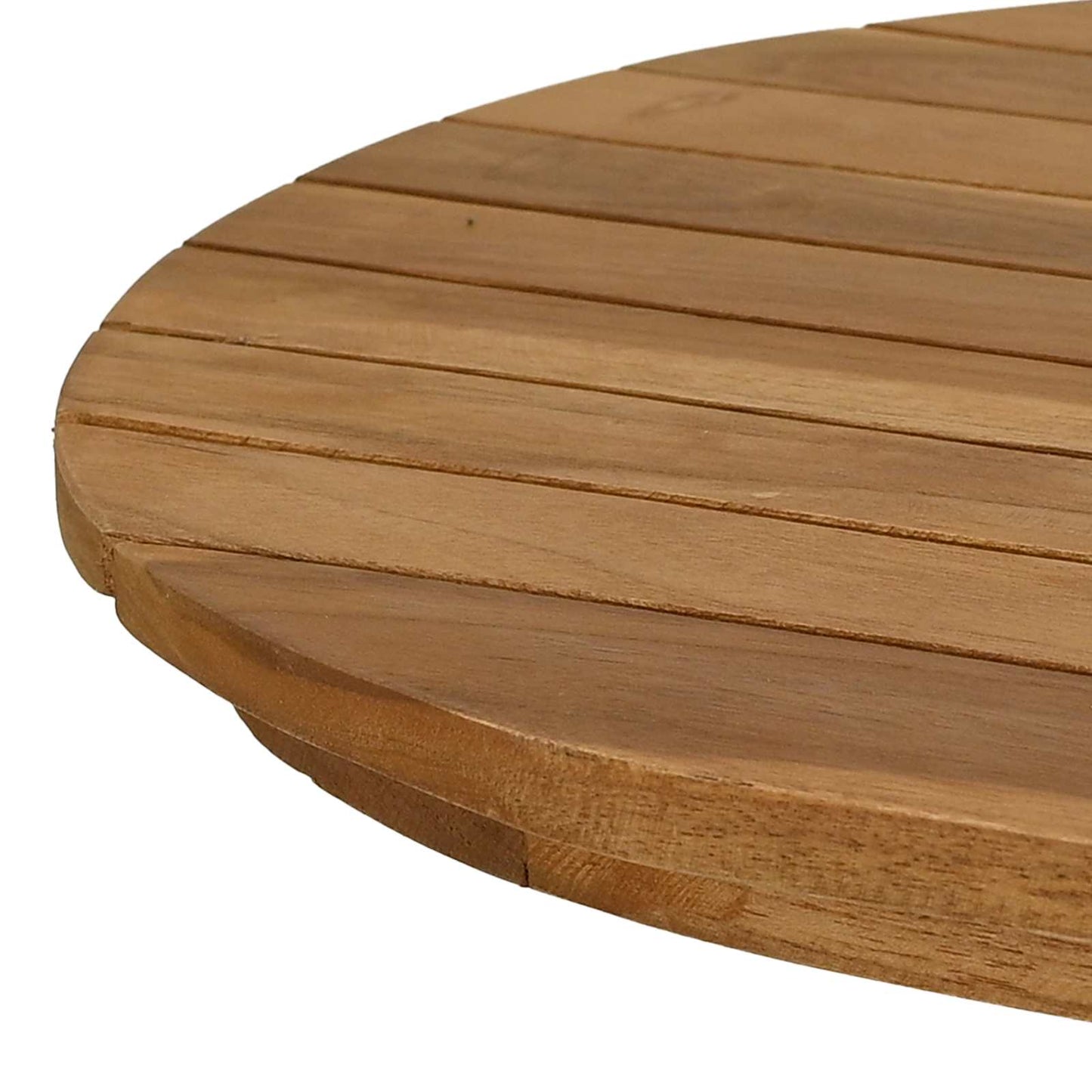 Bordplate 80 x 40 x 3,5 cm Oval Massivt Teaktre Naturlig