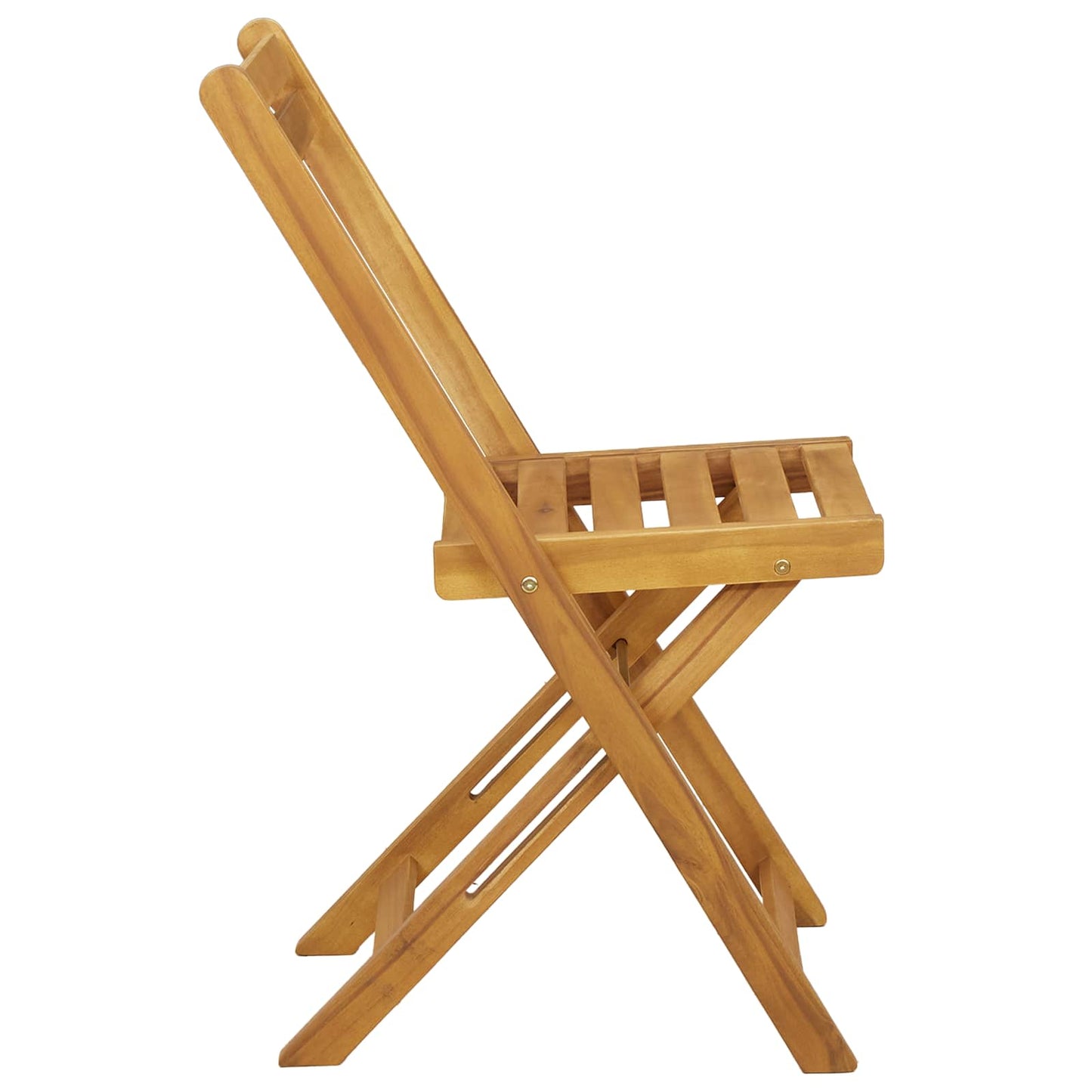 Foldbare Hage Stoler 6 pcs Naturlig 40 x 53 x 80 cm
