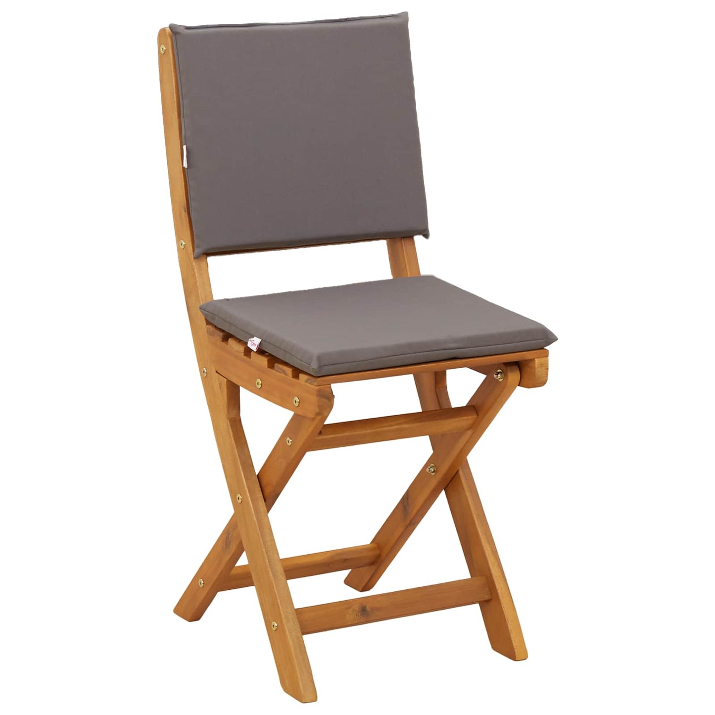 Utendørs Bistro Stoler med pute 8 pcs Mørkegrå 38 x 46 x 85 cm